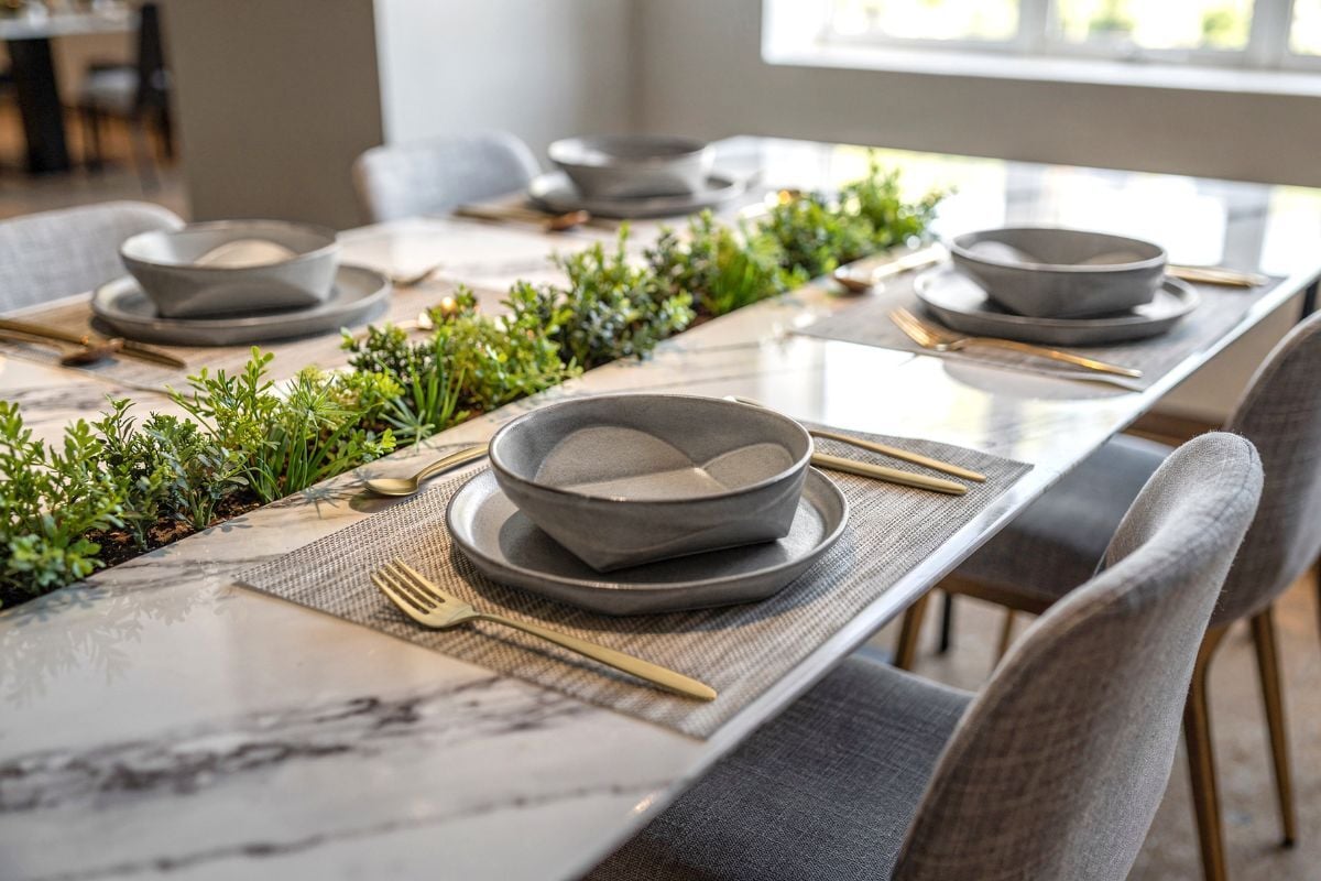 Quatro reactive glaze porcelain plates